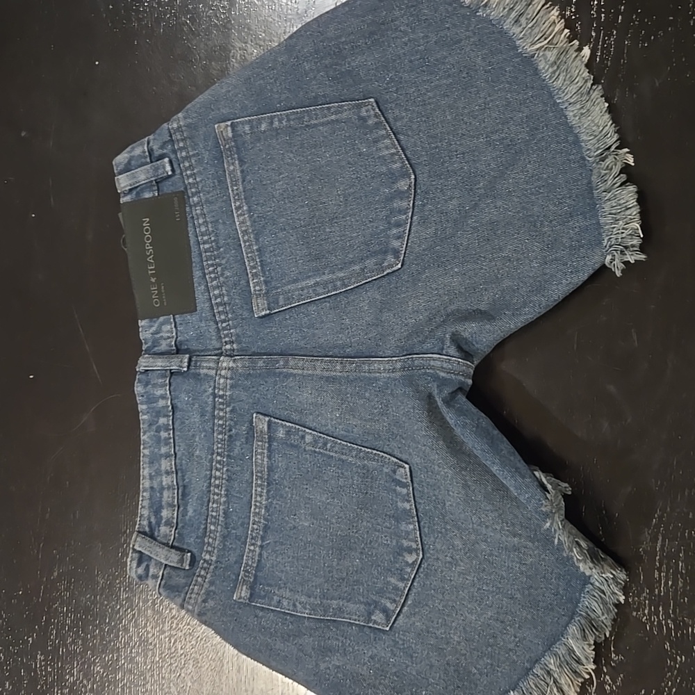 NWT! One Teaspoon Marlons Denim Shorts 26 - Picture 5 of 10